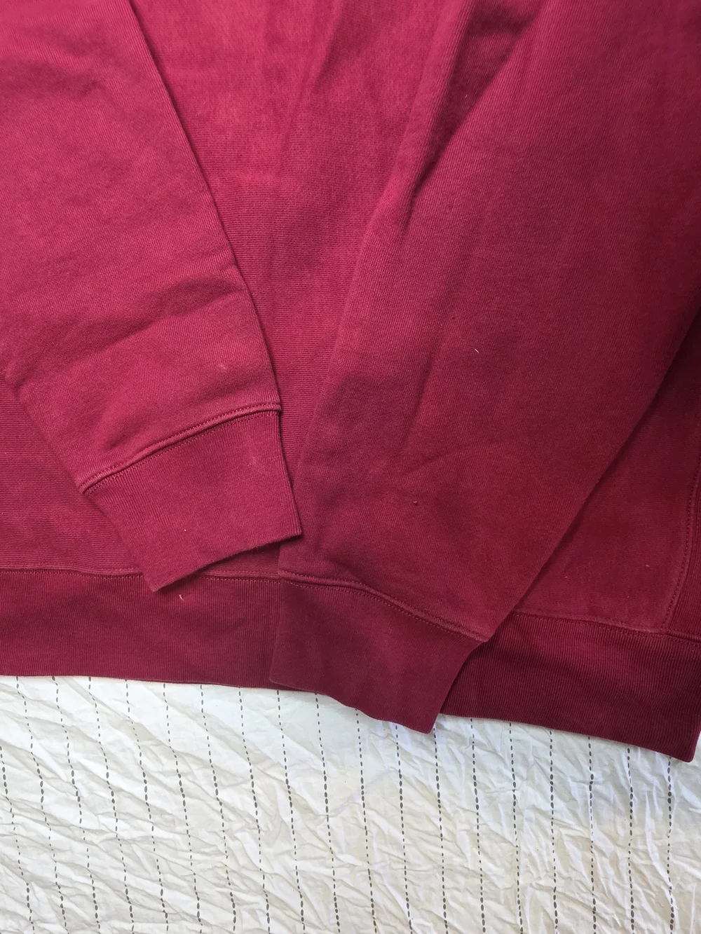J. Crew Heritage Cotton Crewneck Sweatshirt Maroon Red - XL Tall - BJ448